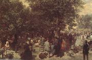 Adolph von Menzel, Afternoon in the Tuileries Garden (nn02)